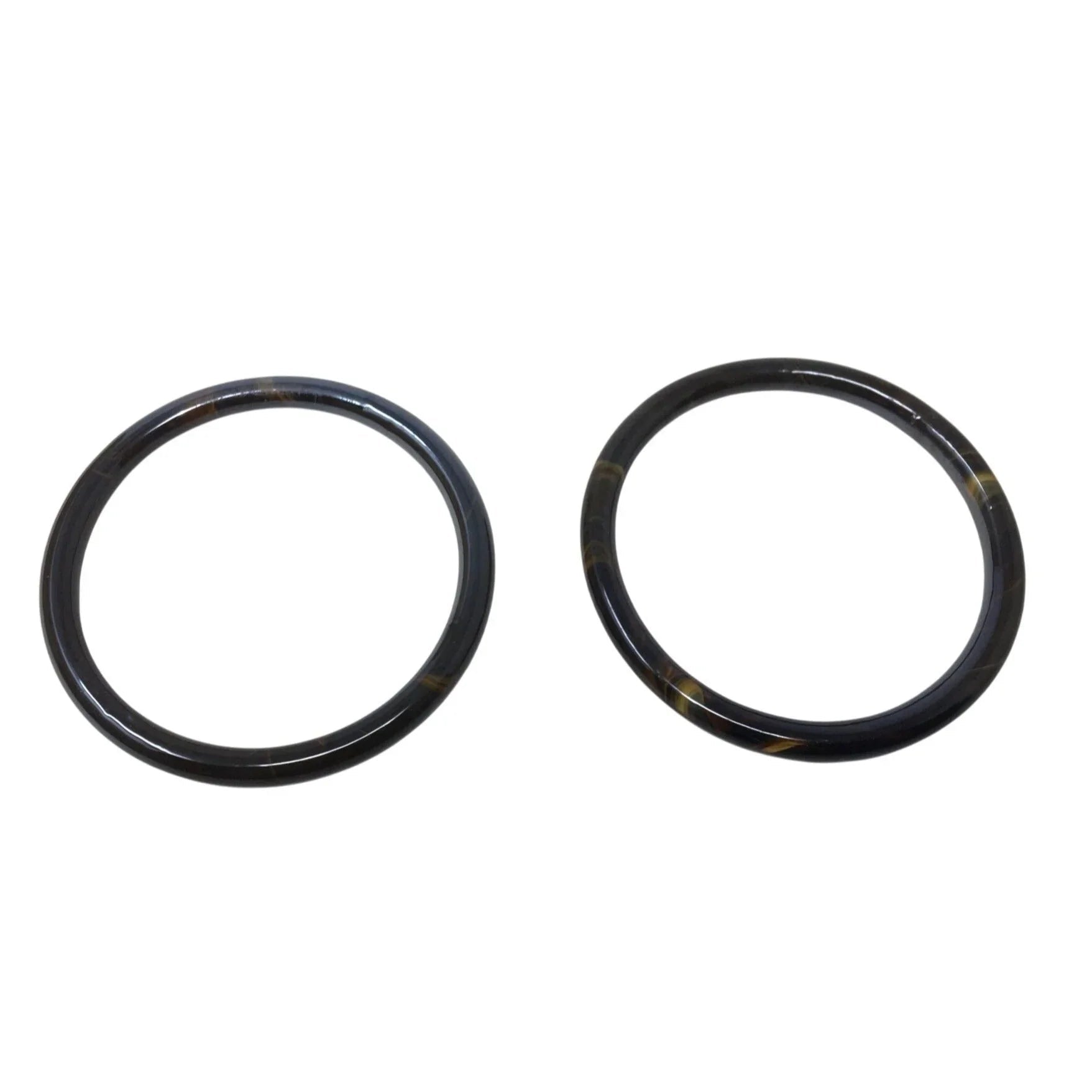 Pair of Women's Black and Brown Bangle Bracelets - A+ Stuff - Bracelet - A+ Stuff