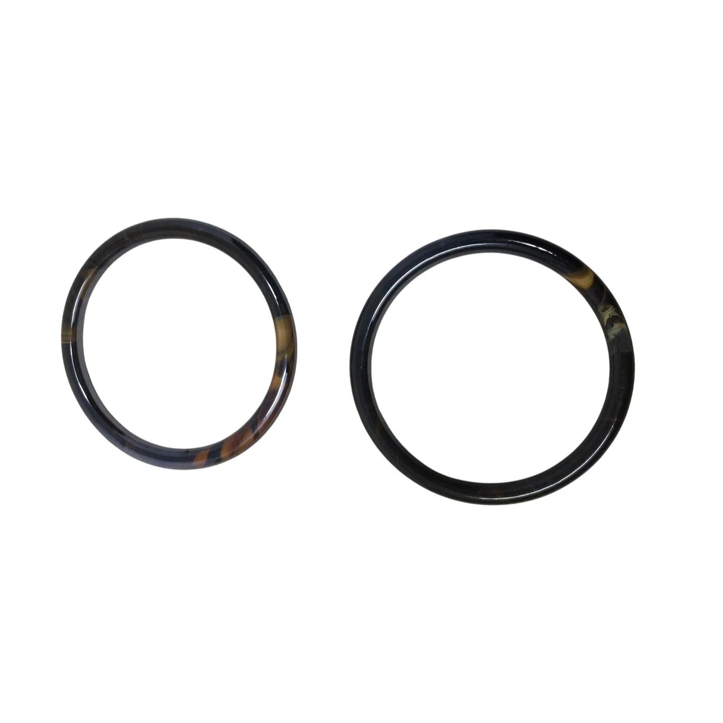 Pair of Women's Black and Brown Bangle Bracelets - A+ Stuff - Bracelet - A+ Stuff