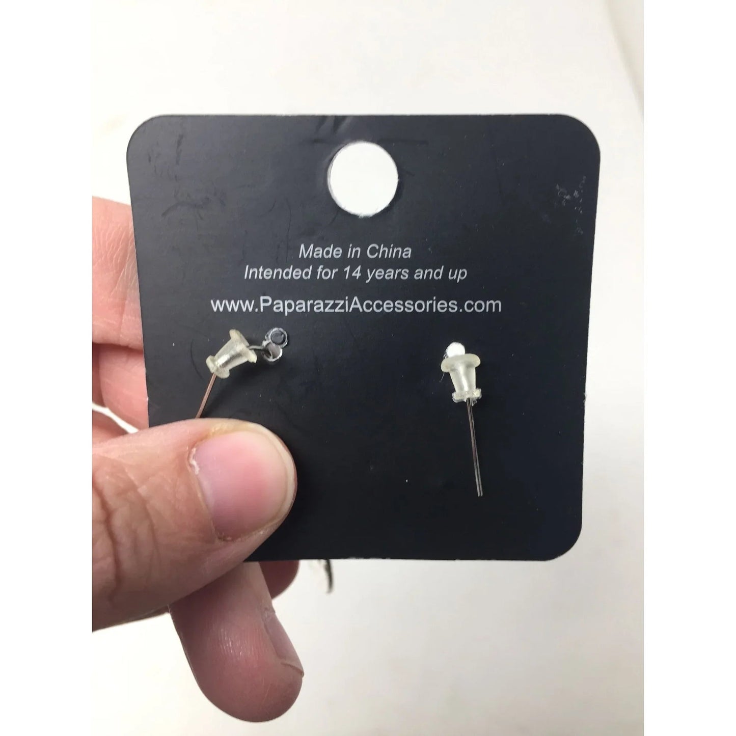 Paparazzi Silver and Black Omega Earrings - New with tags - paparazzi - Earrings - A+ Stuff