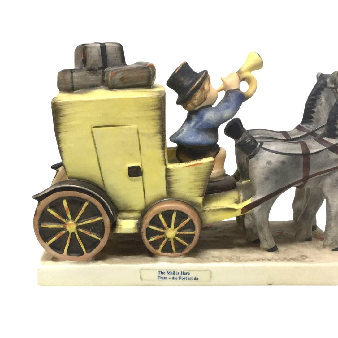 Vintage Goebel M.I. Hummel Porcelain Figurine - "The Mail Is Here" (#226) - West Germany Goebel / Hummel  A+ Stuff Knick Knack / Figurine