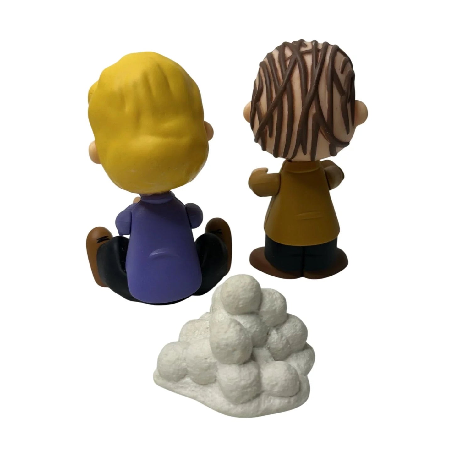 Peanuts Schroeder & Linus Caroling with Snowball Pile - Charlie Brown Christmas - Memory Lane Figurines - Memory Lane - Seasonal & Holiday Decorations - A+ Stuff