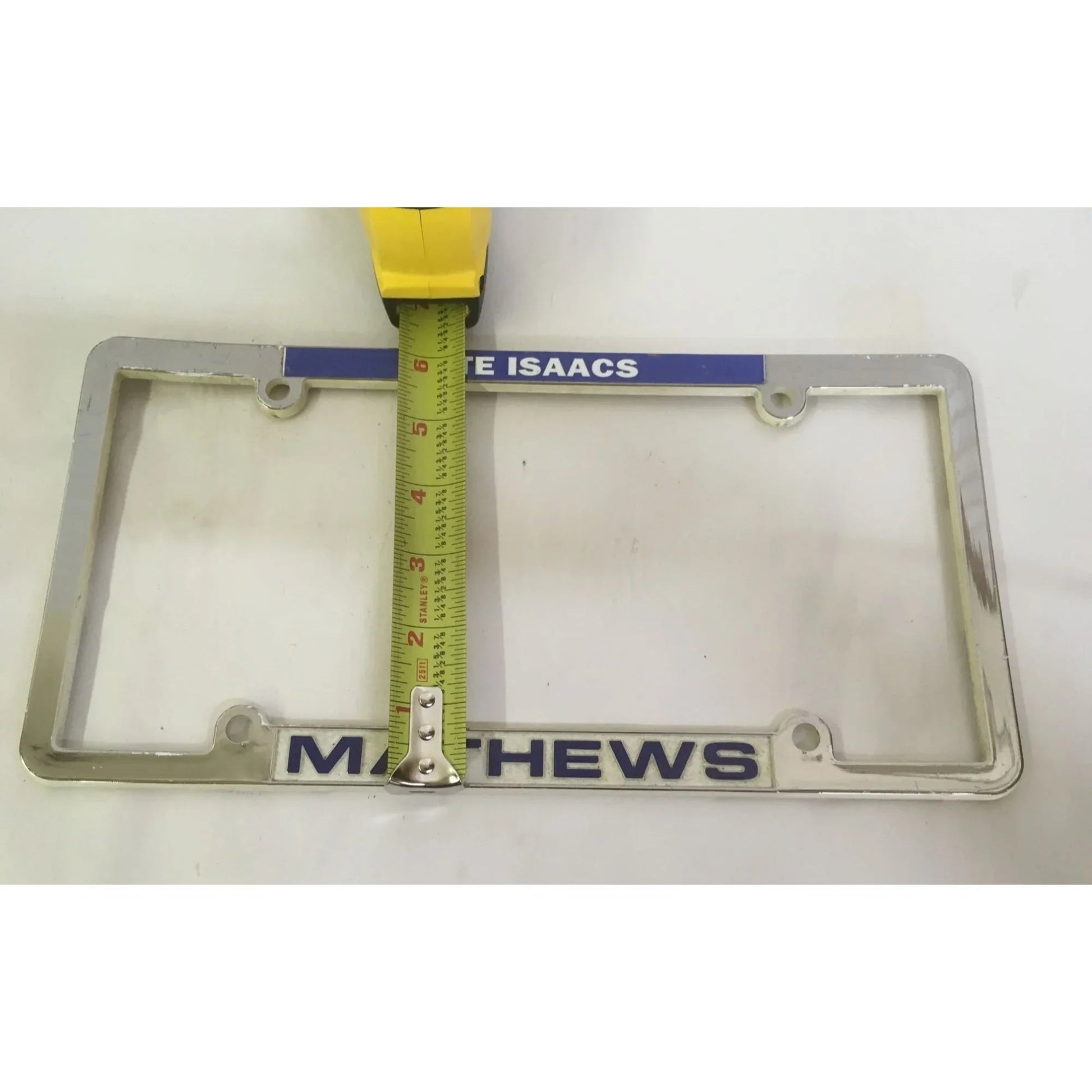 pete Isaacs Mathews License Plate Frame/Cover - A+ Stuff - Auto Part - A+ Stuff