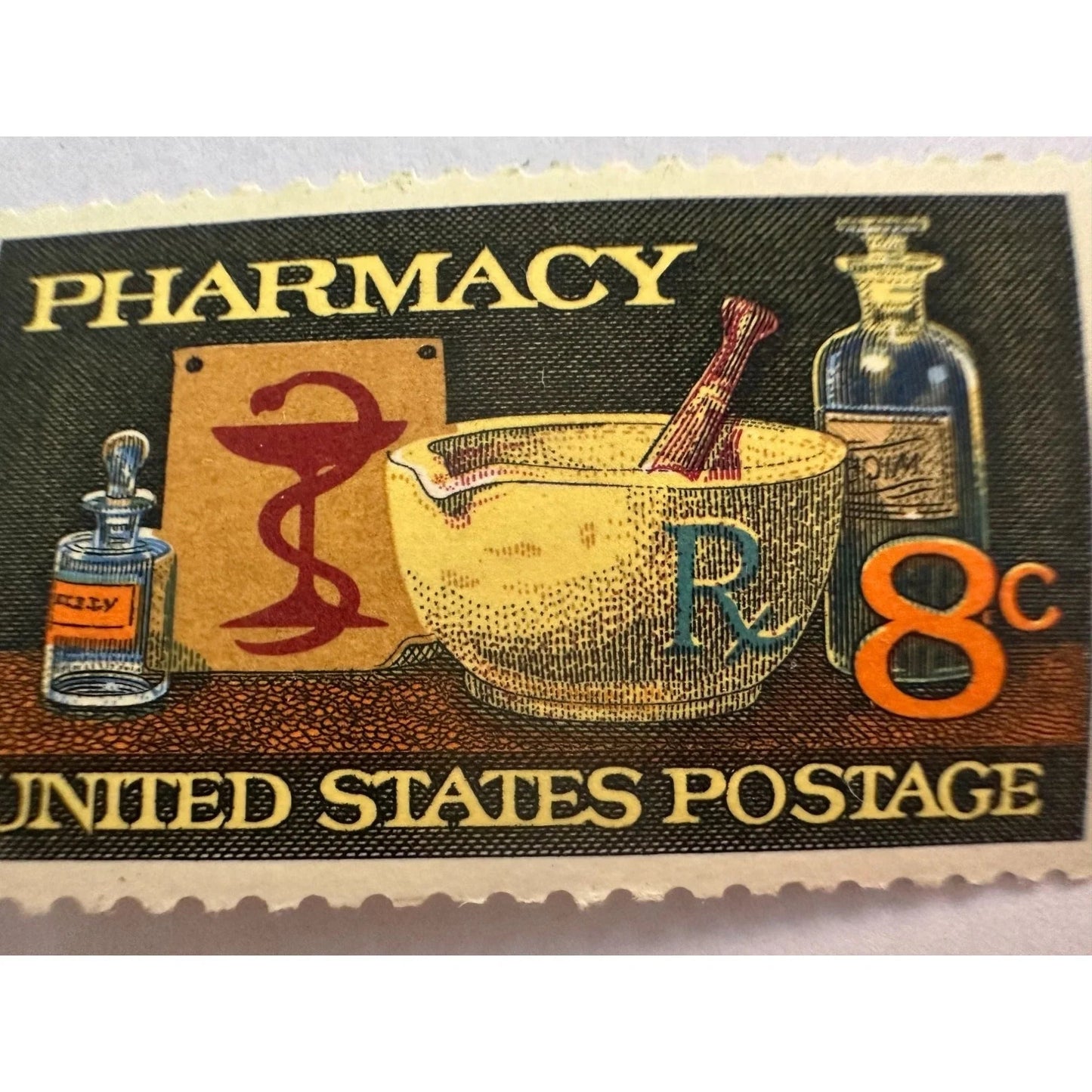 ''PHARMACY'' 8 CENT UNITED STATES POSTAGE STAMP - A+ Stuff - Stamp - A+ Stuff