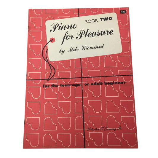 ''Piano for Pleasure'' Book 2 by Milo Giovanni Vintage Sheet Music - A+ Stuff - SHEET MUSIC - A+ Stuff