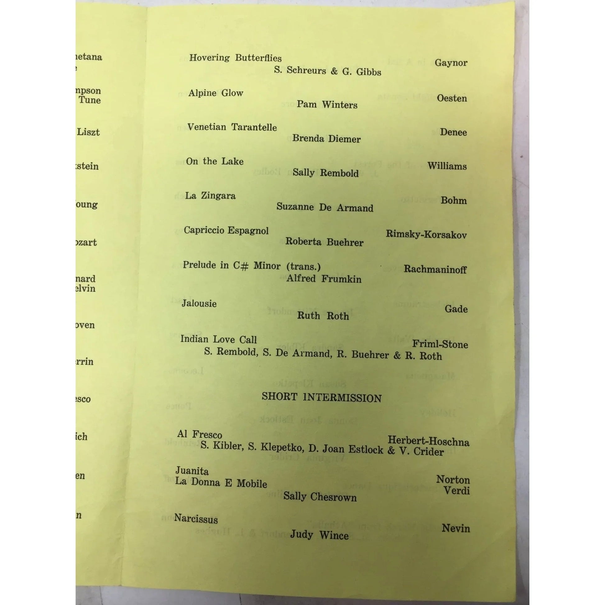 Piano recital Friday Evening, June 13, 1958 Robinson Jr Auditorium Booklet - A+ Stuff - Books - A+ Stuff