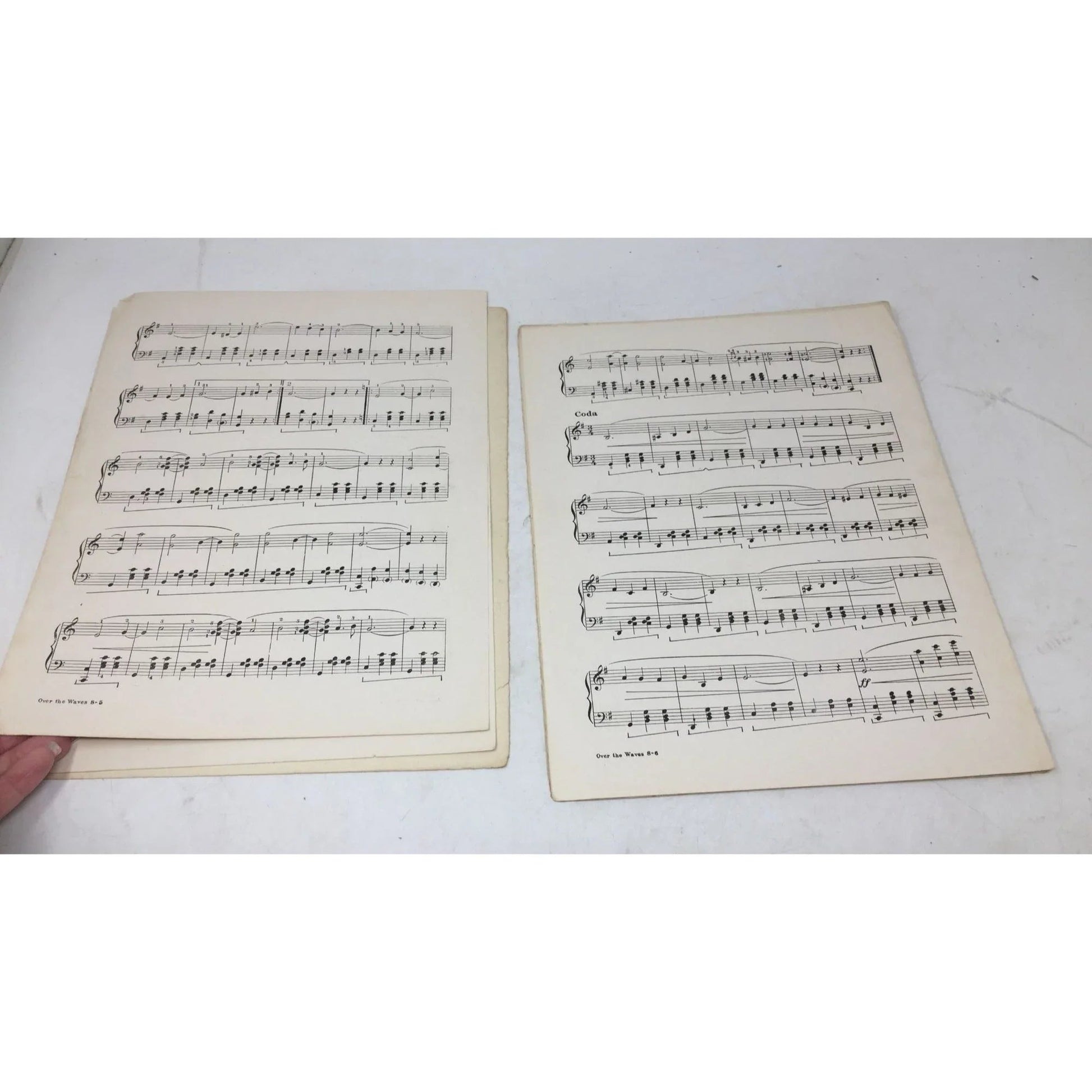 Piano Solo - ''Over The Waves'' by Juventino Rosas Sheet music Book - A+ Stuff - SHEET MUSIC - A+ Stuff