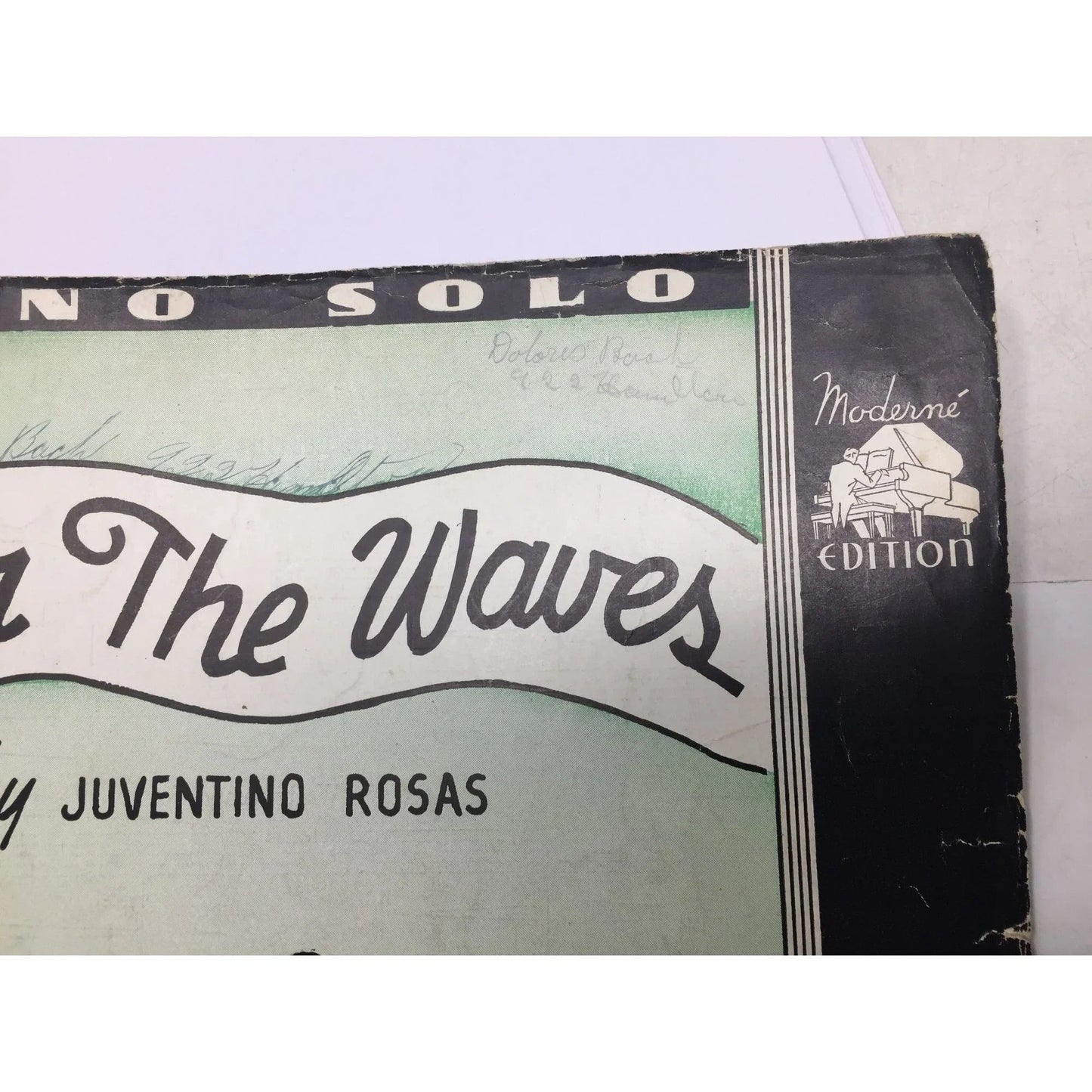 Piano Solo - ''Over The Waves'' by Juventino Rosas Sheet music Book - A+ Stuff - SHEET MUSIC - A+ Stuff