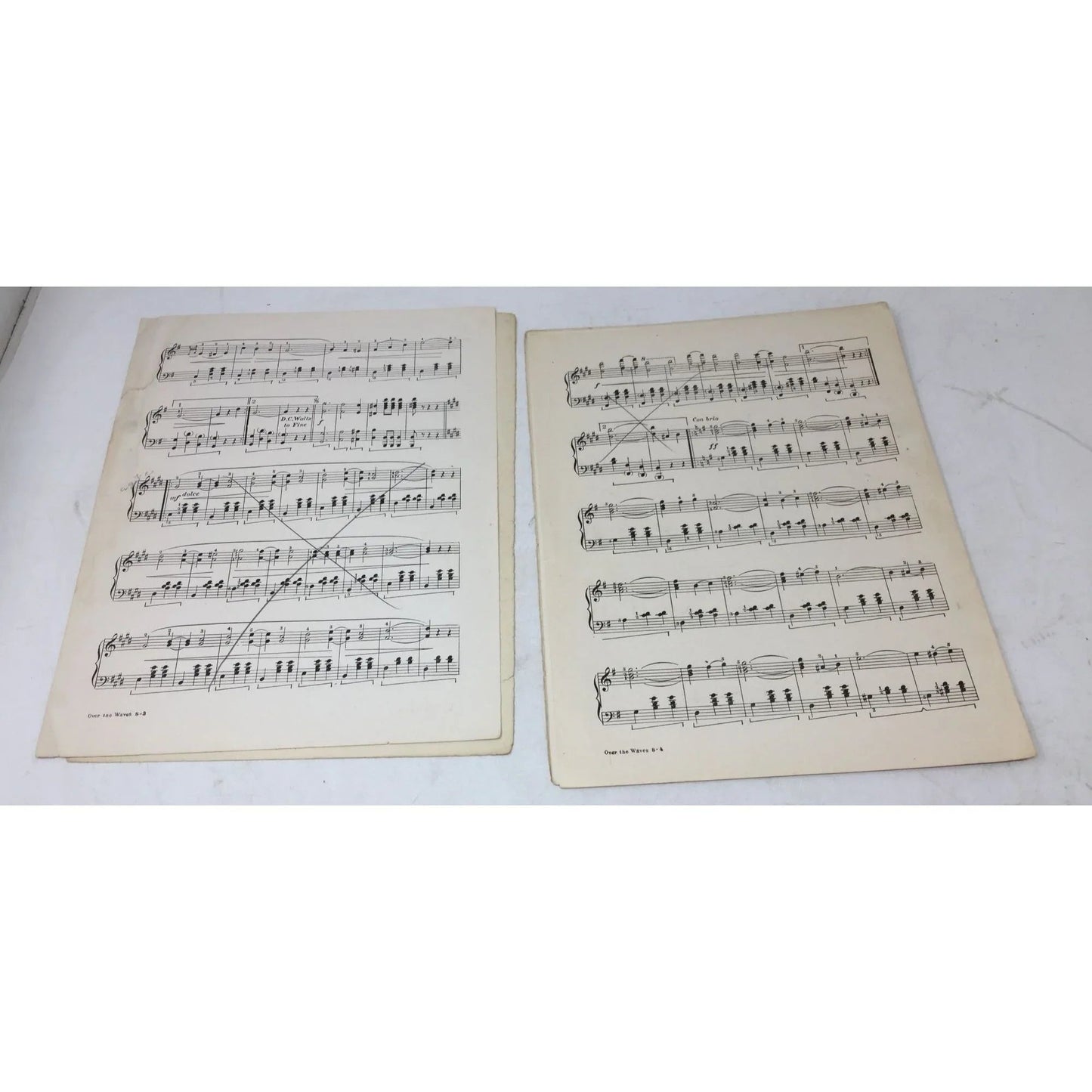 Piano Solo - ''Over The Waves'' by Juventino Rosas Sheet music Book - A+ Stuff - SHEET MUSIC - A+ Stuff