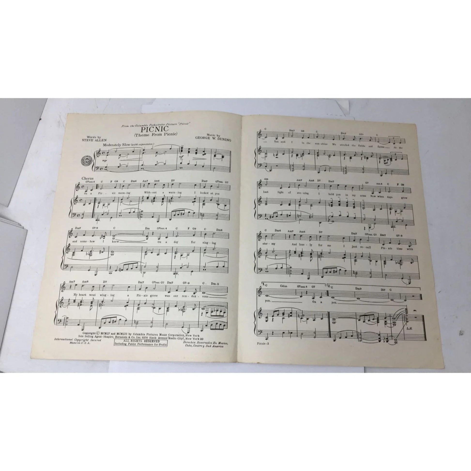 ''PICNIC'' (Theme from Picnic) Vocal Edition - A+ Stuff - sheet music - A+ Stuff
