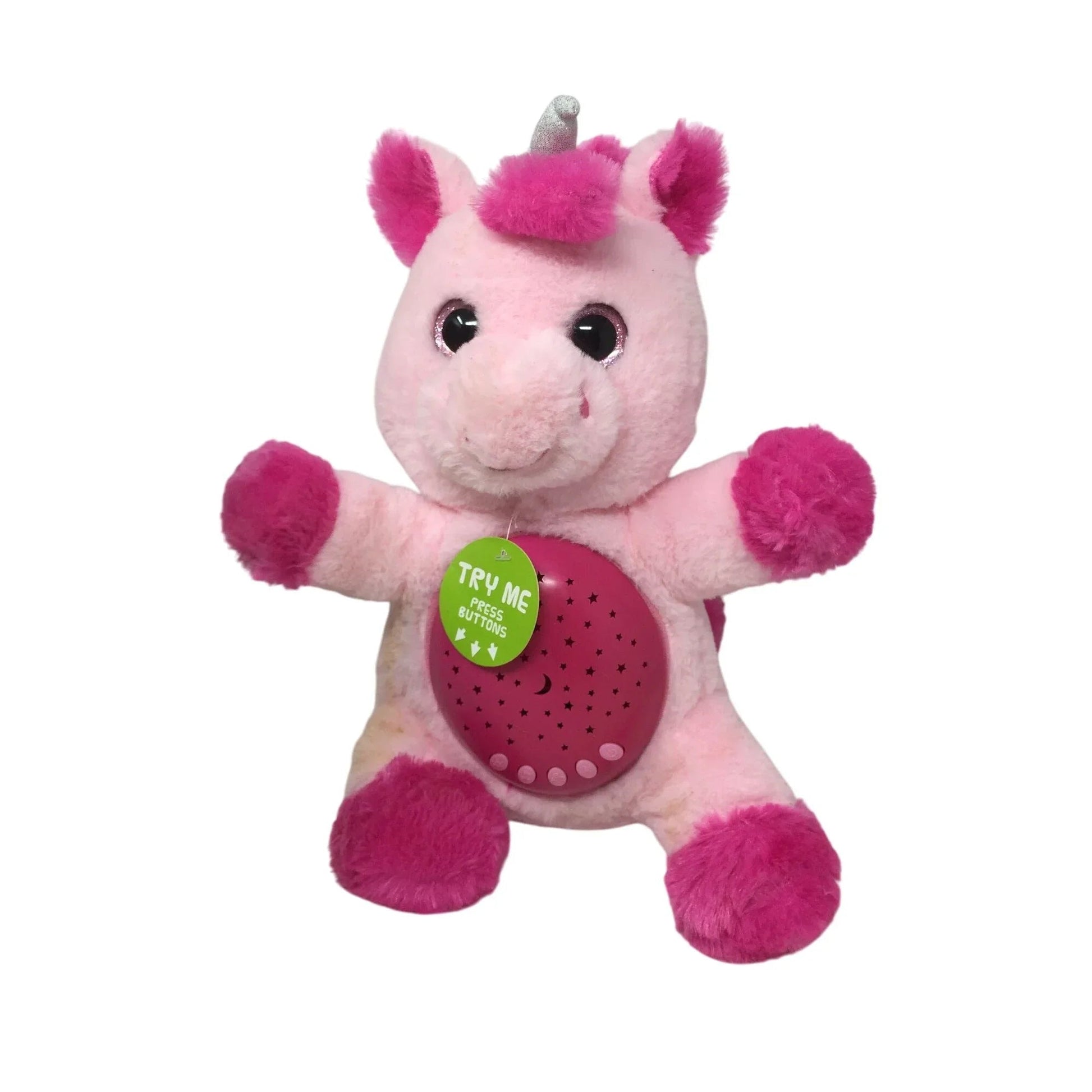 Pink Unicorn Plush Toy that Lights Up/Makes Noises/Sings (Works) - A+ Stuff - stuffed animals - A+ Stuff