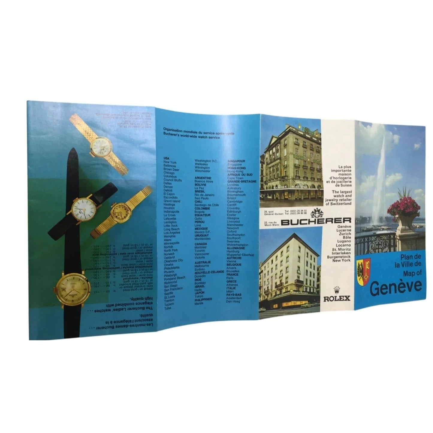 Plan De La Ville De Map Of Geneve (Geneva Switzerland) - A+ Stuff - Souvenir - A+ Stuff