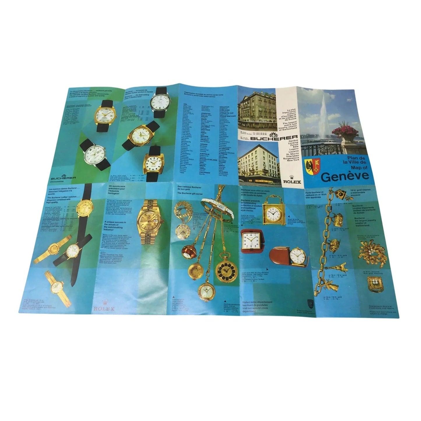 Plan De La Ville De Map Of Geneve (Geneva Switzerland) - A+ Stuff - Souvenir - A+ Stuff