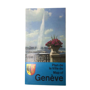 Plan De La Ville De Map Of Geneve (Geneva Switzerland)