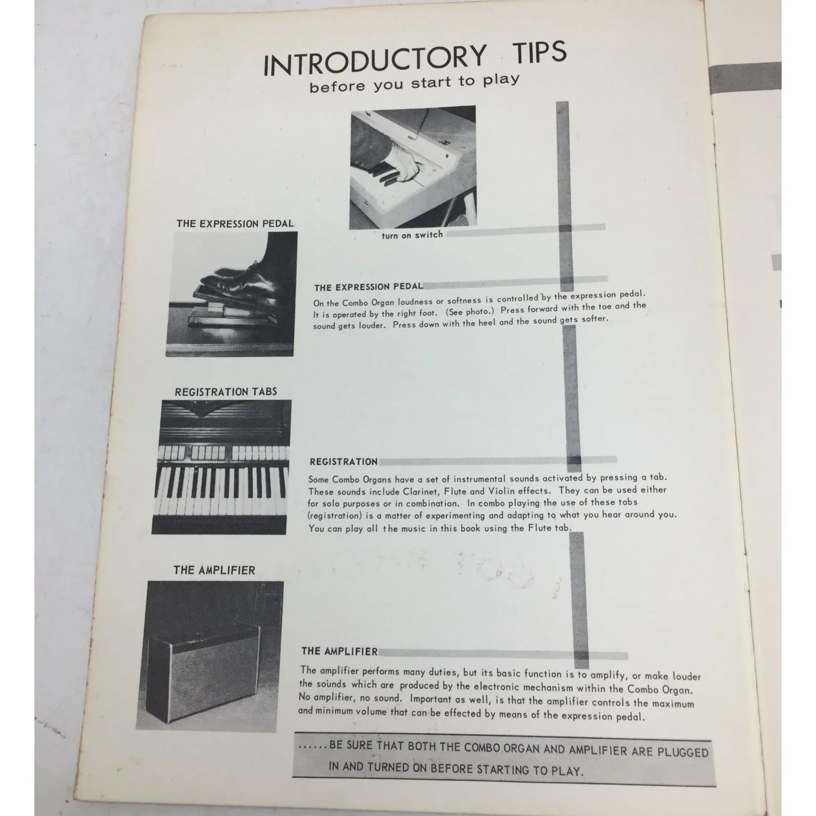 ''Play Today Combo Organ'' by Mark Laub Vintage Sheet Music book - A+ Stuff - Sheet Music - A+ Stuff