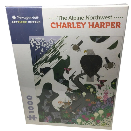 Pomegranate Art Piece Puzzle - The Alpine Northwest Charley Harper - A+ Stuff - Games - A+ Stuff