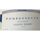 ''POMPONNETTE AIR DE LOUIS XV AUGUSTE DURAND'' Op. 80 Sheet Music Book - A+ Stuff - SHEET MUSIC - A+ Stuff