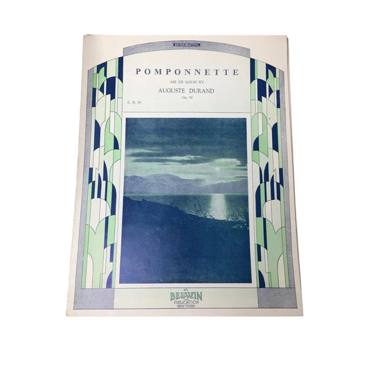 ''POMPONNETTE AIR DE LOUIS XV AUGUSTE DURAND'' Op. 80 Sheet Music Book - A+ Stuff - SHEET MUSIC - A+ Stuff