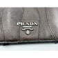 Prada Metallic Brown Wave Leather Flap Continental Wallet - PRADA - Long Wallet - A+ Stuff
