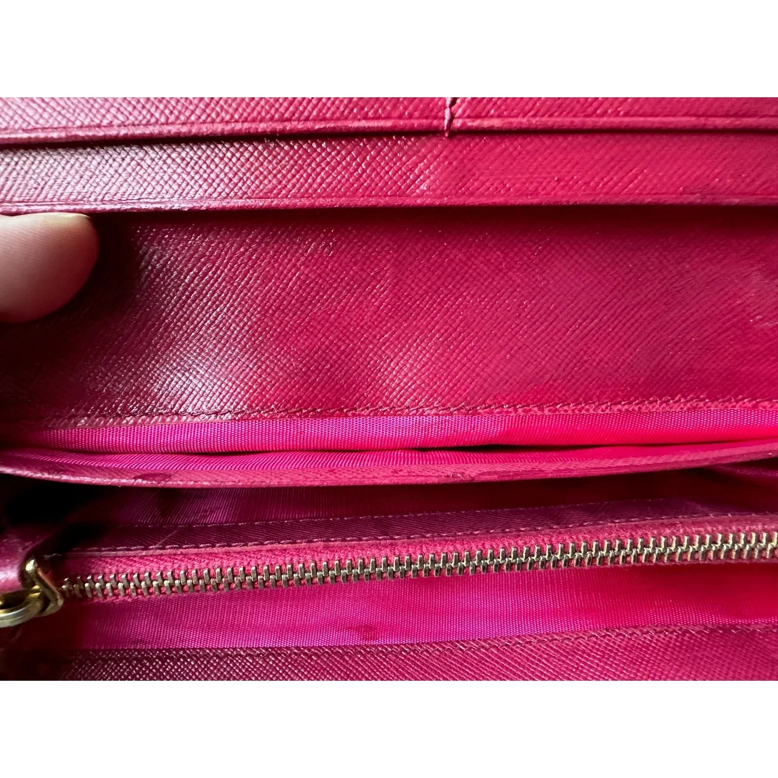 PRADA Milano Fiocco Ribbon Saffiano Leather Long Wallet - PRADA - Wallet - A+ Stuff