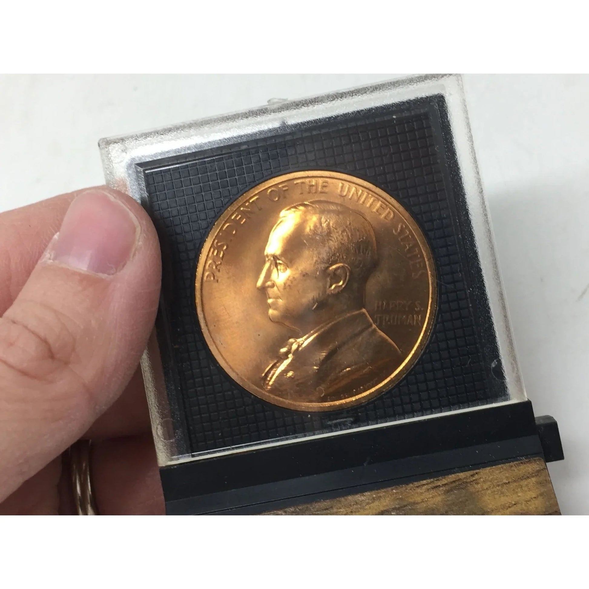 President of the United States Harry S Truman Vintage Collectible Coin With Stand/Holder - A+ Stuff - Collectible Coins & Currency - A+ Stuff