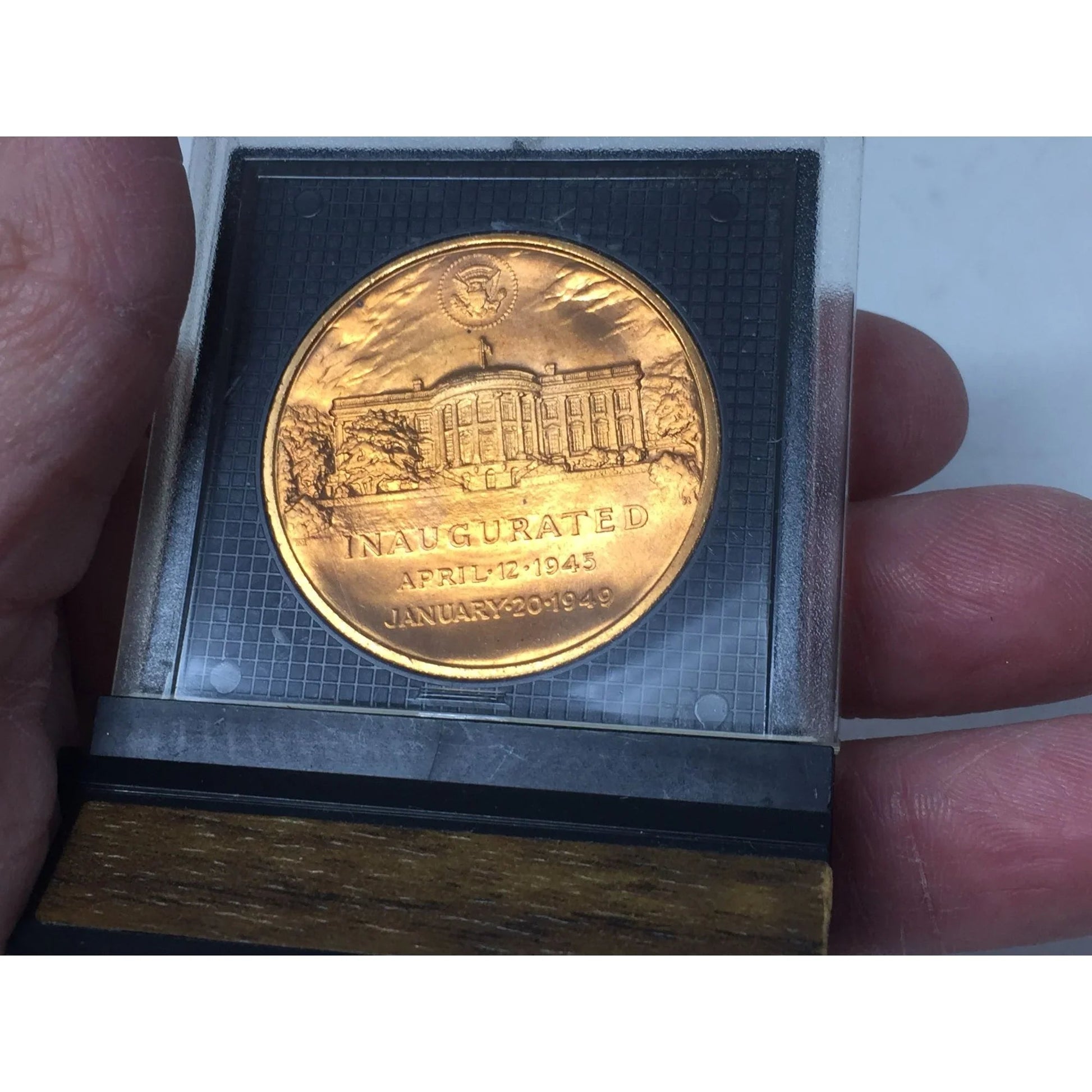 President of the United States Harry S Truman Vintage Collectible Coin With Stand/Holder - A+ Stuff - Collectible Coins & Currency - A+ Stuff