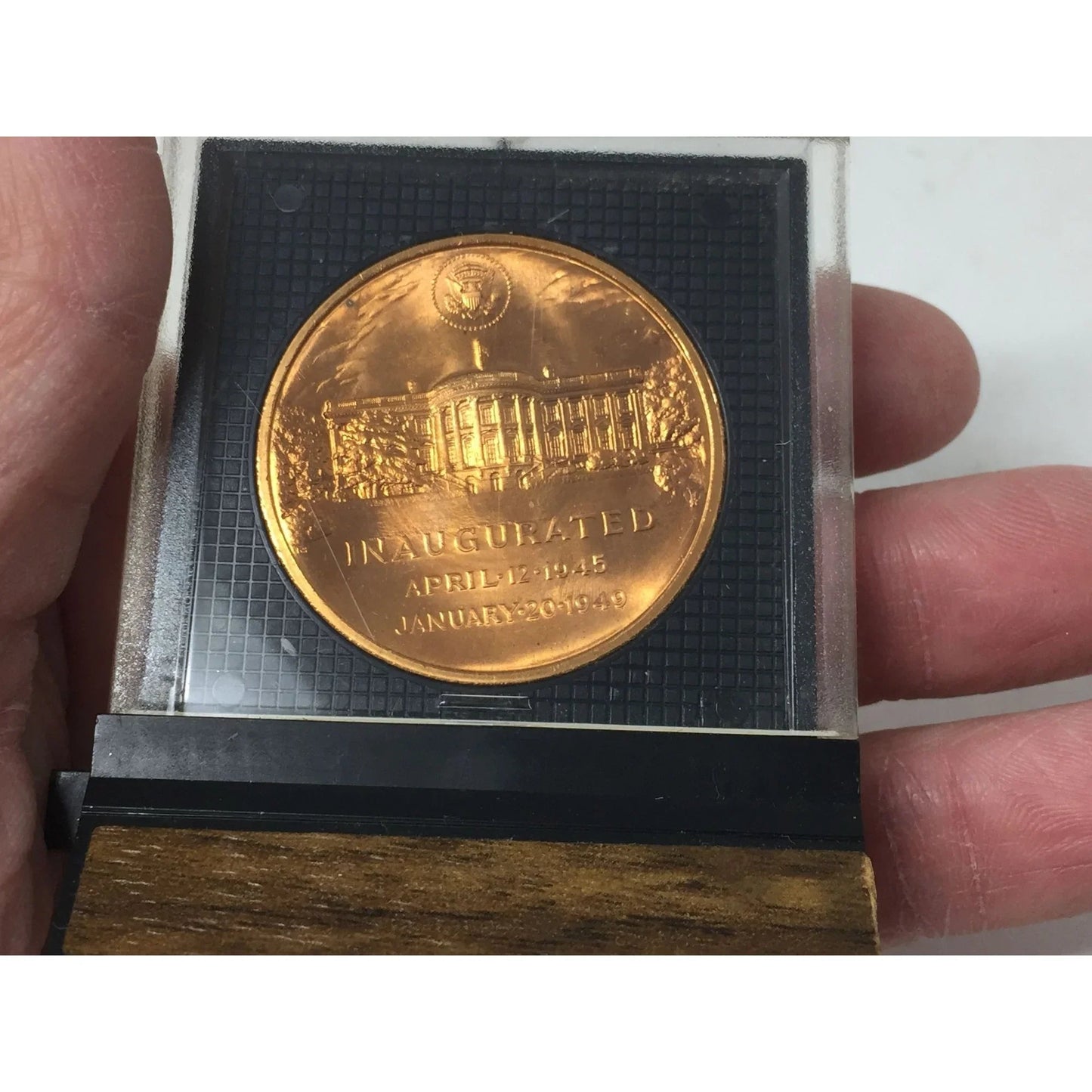 President of the United States Harry S Truman Vintage Collectible Coin With Stand/Holder - A+ Stuff - Collectible Coins & Currency - A+ Stuff