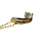Pretty 18kt Gold Plated White Topaz and Zirconia Swirl Necklace - PAJ - Pendant with Necklace - A+ Stuff