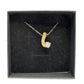 Pretty 18kt Gold Plated White Topaz and Zirconia Swirl Necklace - PAJ - Pendant with Necklace - A+ Stuff