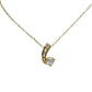Pretty 18kt Gold Plated White Topaz and Zirconia Swirl Necklace - PAJ - Pendant with Necklace - A+ Stuff