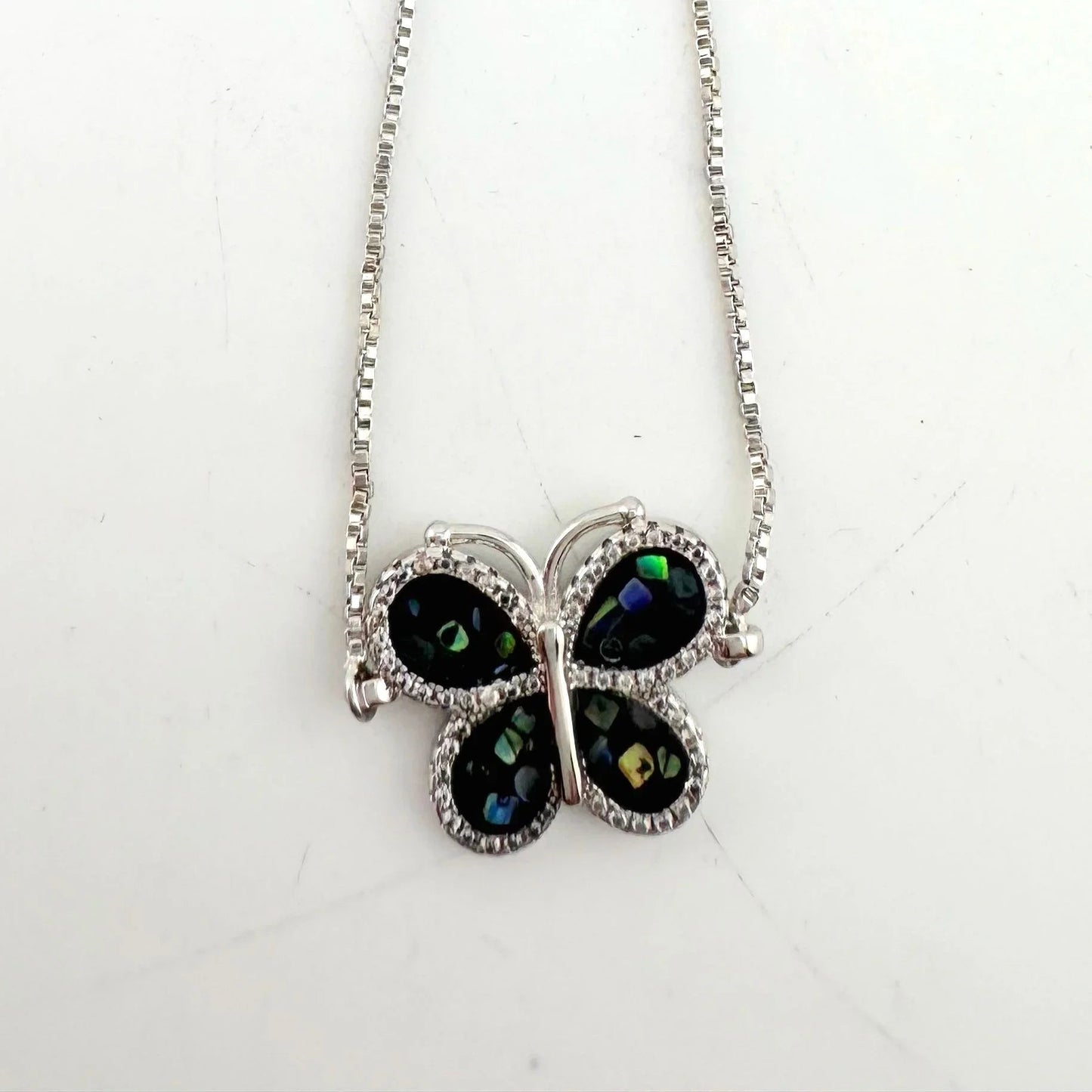 Pretty Abalone Butterfly Bolo Bracelet - A+ Stuff
