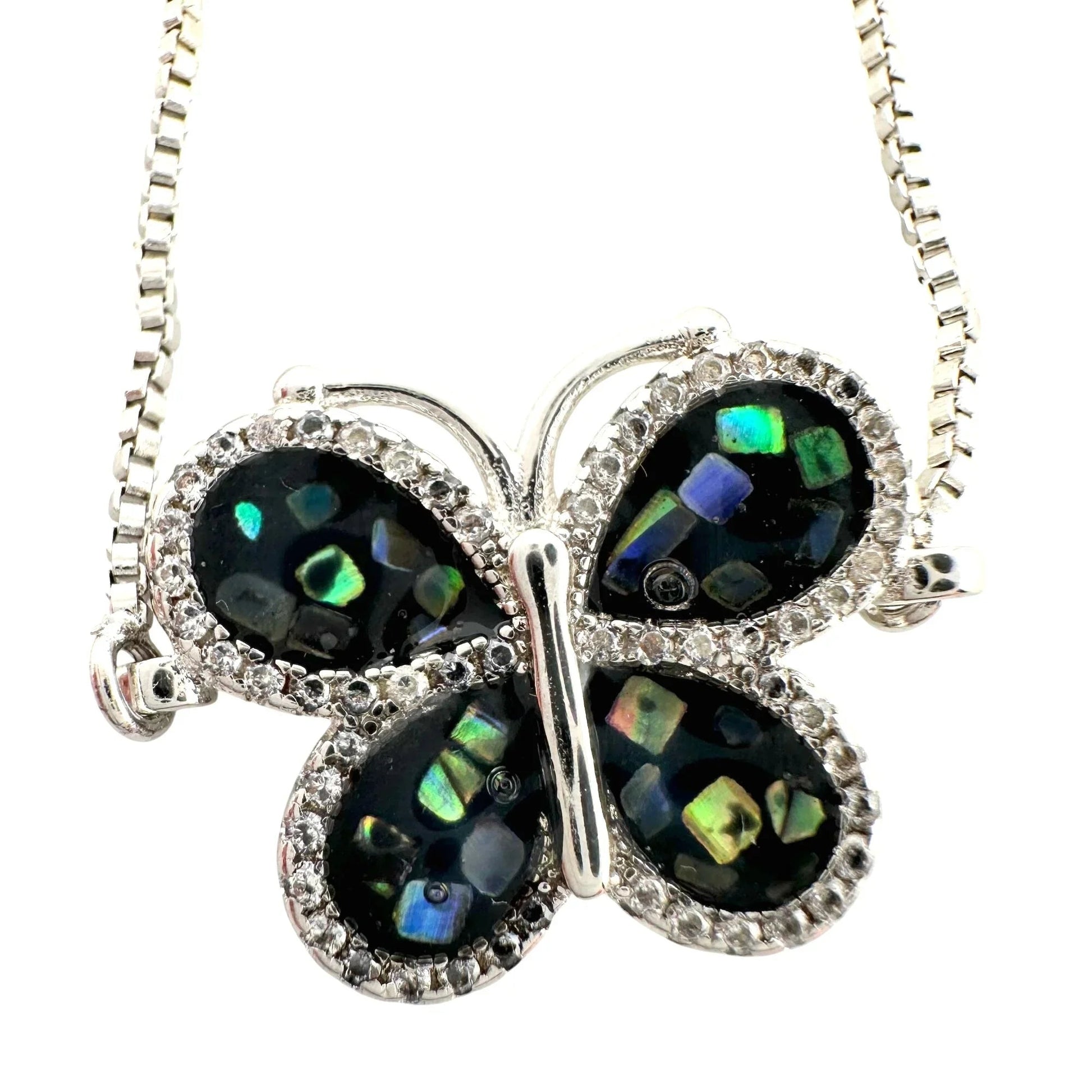 Pretty Abalone Butterfly Bolo Bracelet - A+ Stuff