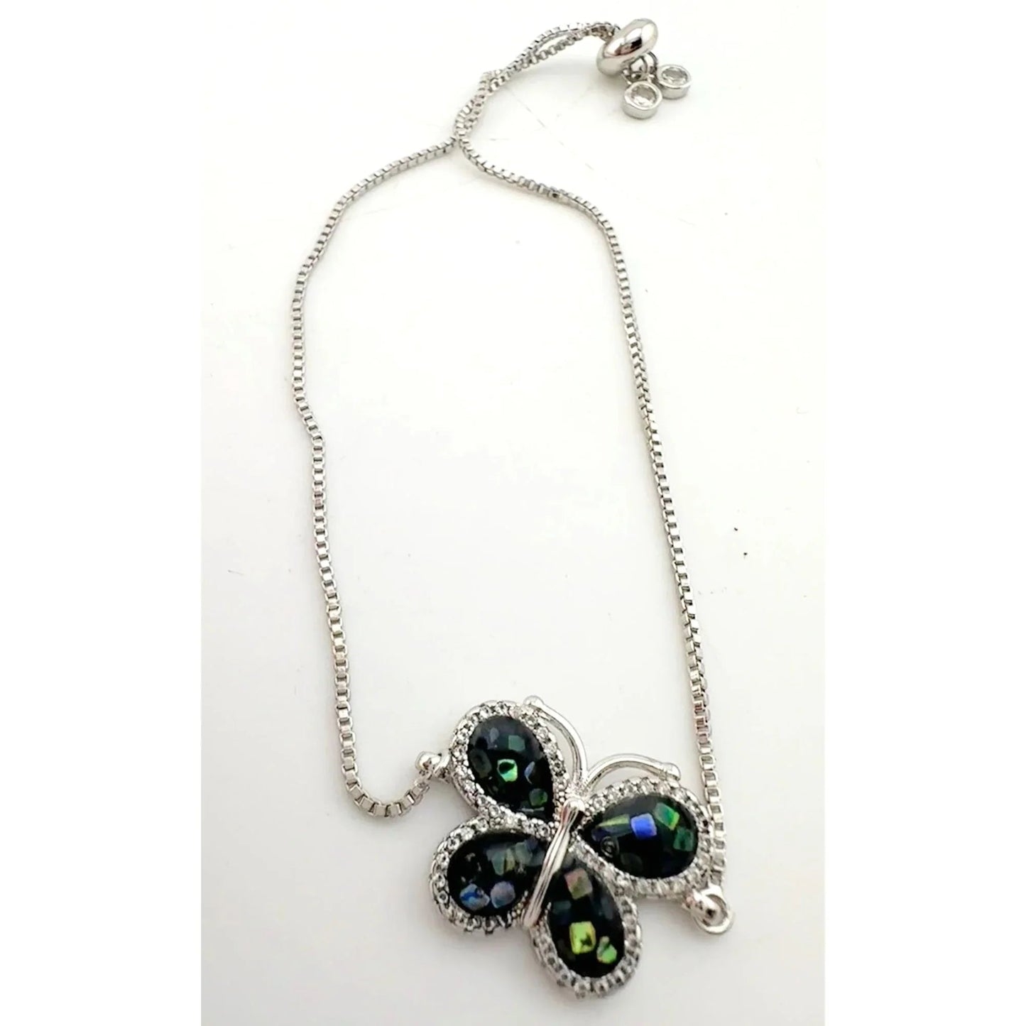 Pretty Abalone Butterfly Bolo Bracelet - A+ Stuff