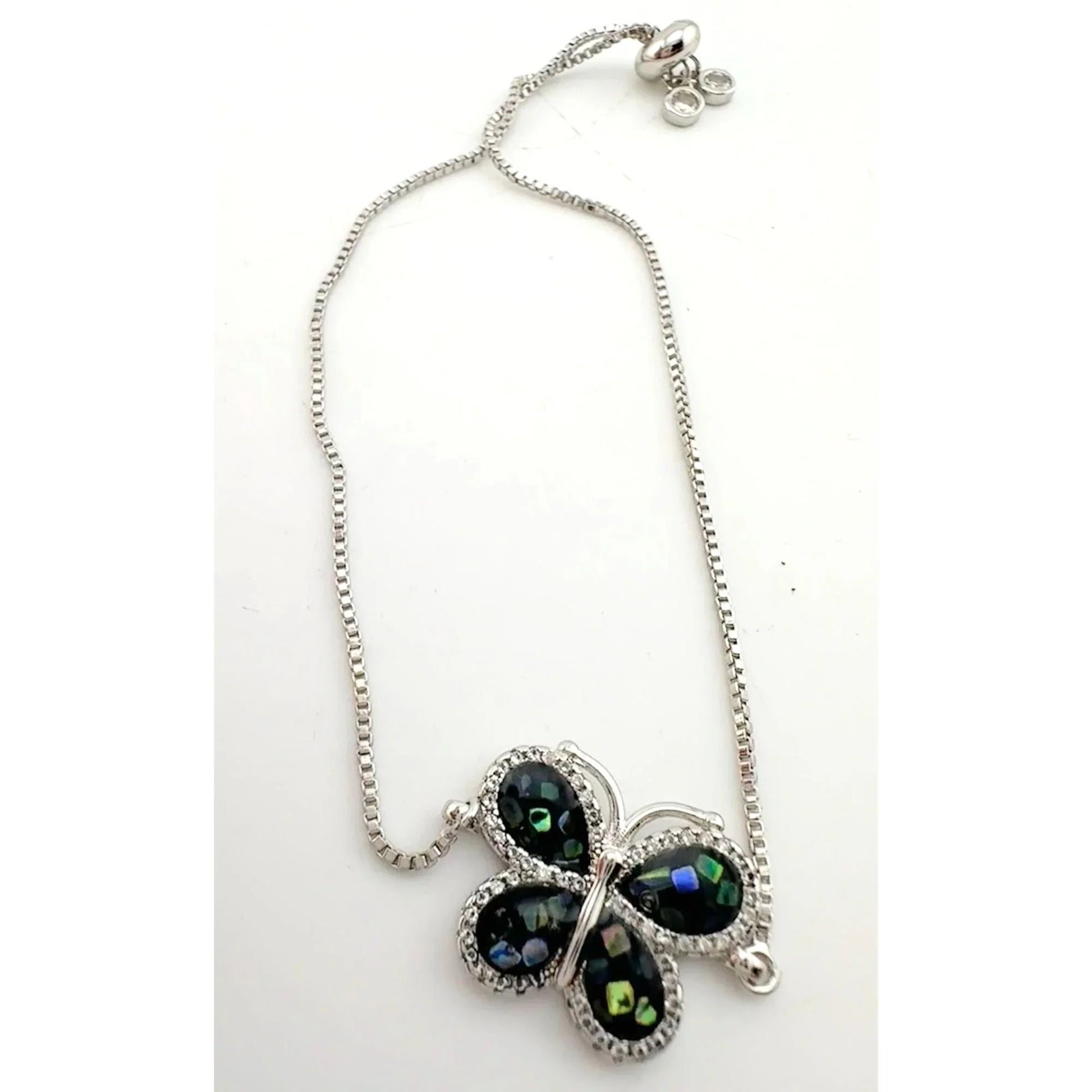 Pretty Abalone Butterfly Bolo Bracelet - A+ Stuff