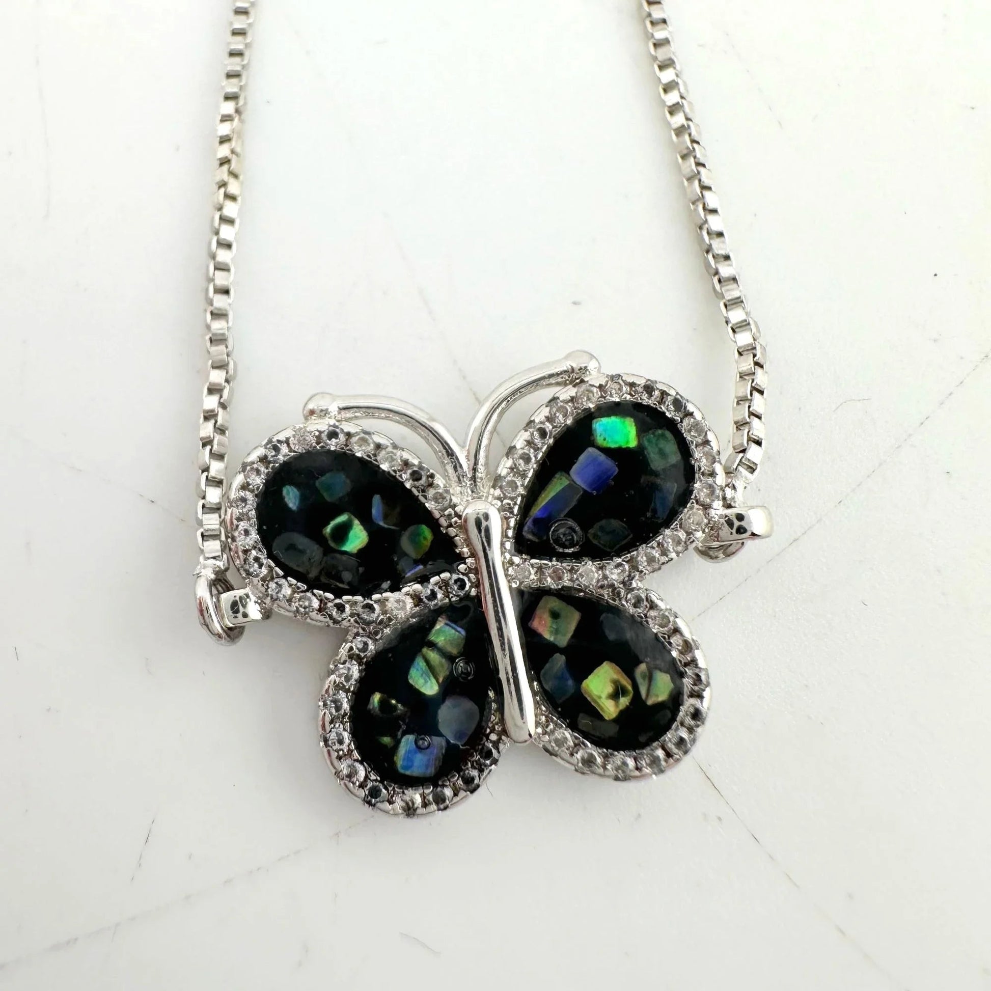 Pretty Abalone Butterfly Bolo Bracelet - A+ Stuff