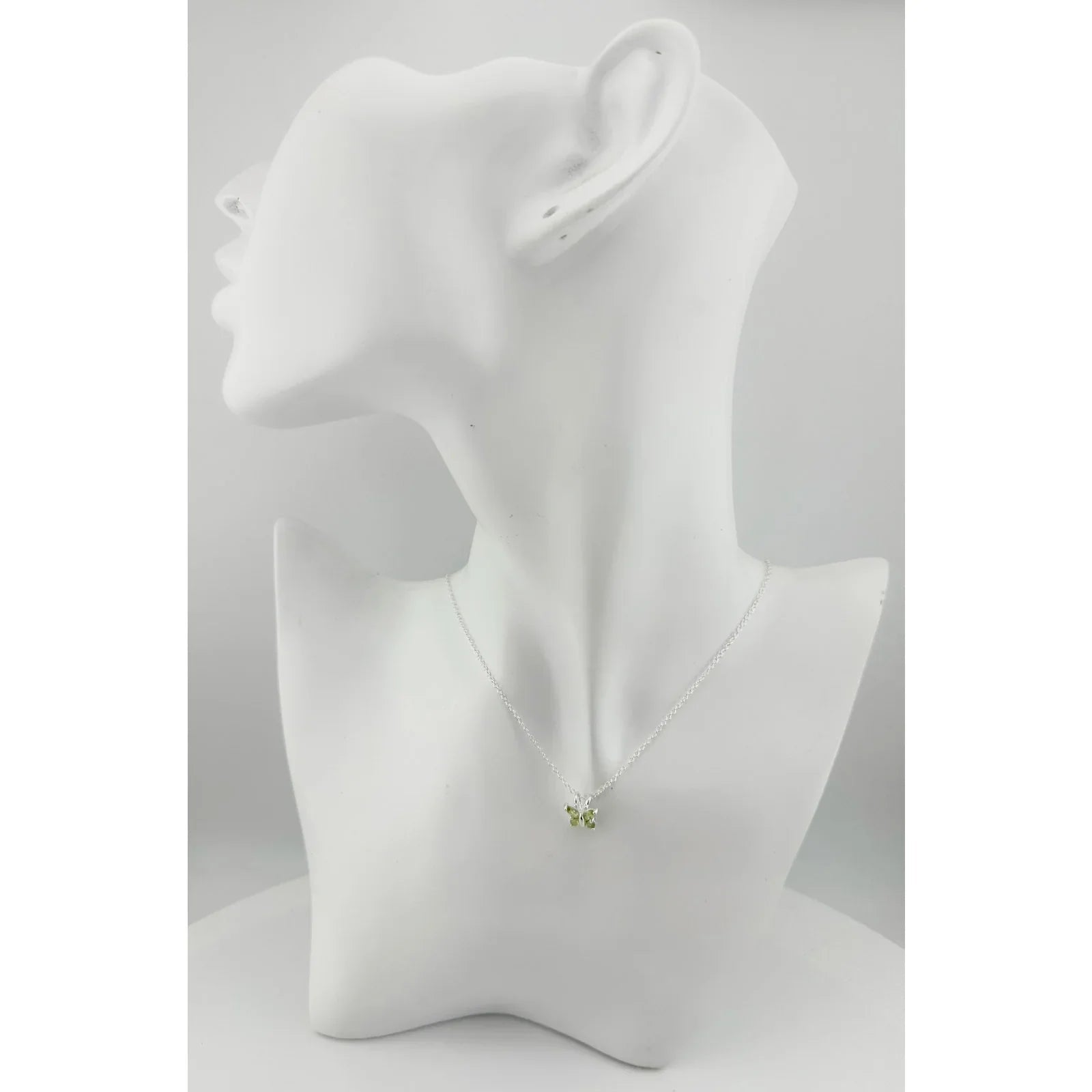 Pretty Natural Green Peridot Butterfly Necklace - Unbranded - Necklace with Pendant - A+ Stuff