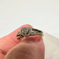 Pretty Sterling Silver Heart Ring with White Gemstones Size 8 - Unbranded - Ring - A+ Stuff
