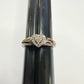 Pretty Sterling Silver Heart Ring with White Gemstones Size 8 - Unbranded - Ring - A+ Stuff