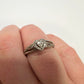 Pretty Sterling Silver Heart Ring with White Gemstones Size 8 - Unbranded - Ring - A+ Stuff