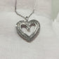 Beautiful 1/2 Carat Natural Diamond Heart Pendant Necklace with .925 Sterling Chain
