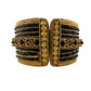 Women's Black and Gold Fashion Cuff Bracelet