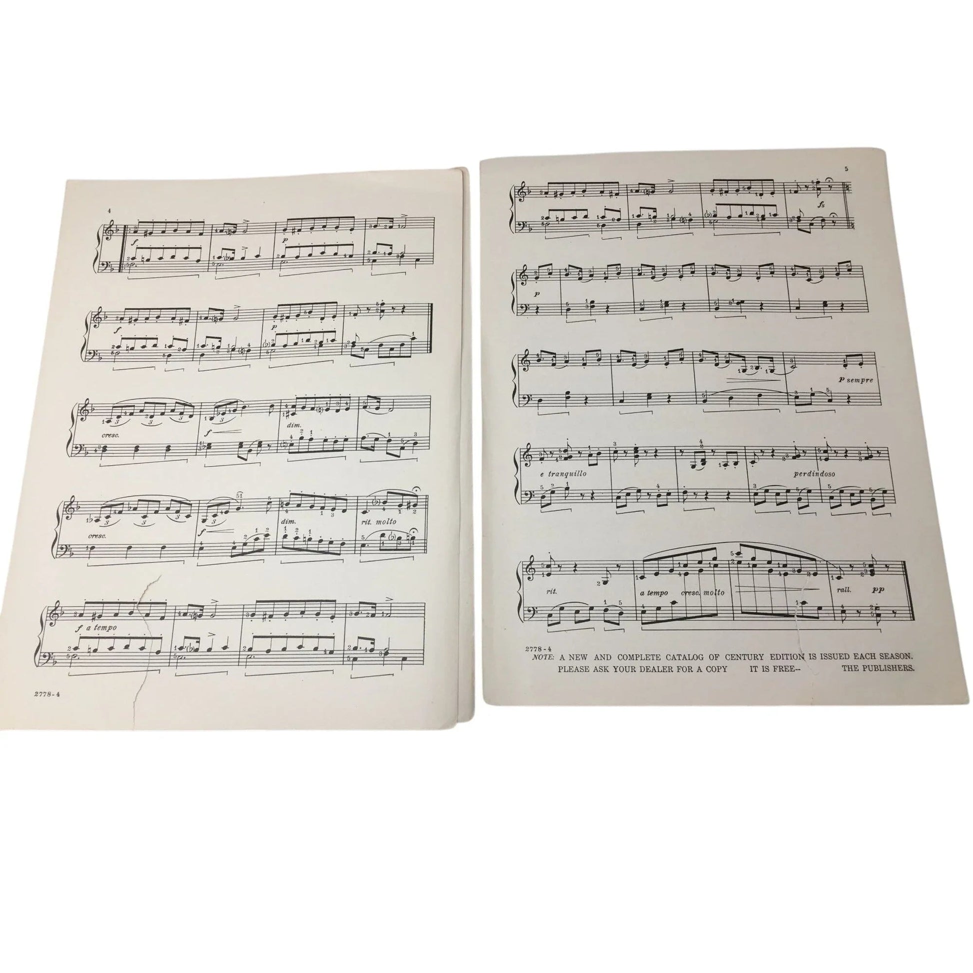 ''PURE AS SNOW'' (EDELWEISS) OP. 31 LANGE NO. 2778 - A+ Stuff - SHEET MUSIC - A+ Stuff