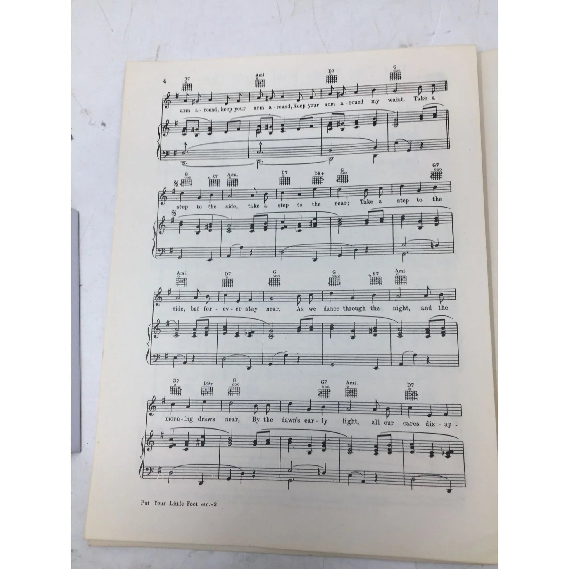 Put Your Little Foot Right Out Vintage Sheet Music - A+ Stuff - sheet music - A+ Stuff