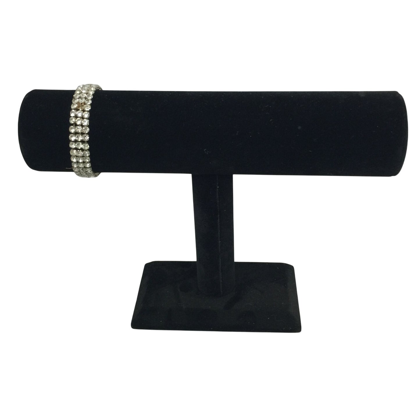 Women's Classy Elegant Silver Toned Rhinestone Bracelet