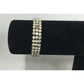 Women's Classy Elegant Silver Toned Rhinestone Bracelet