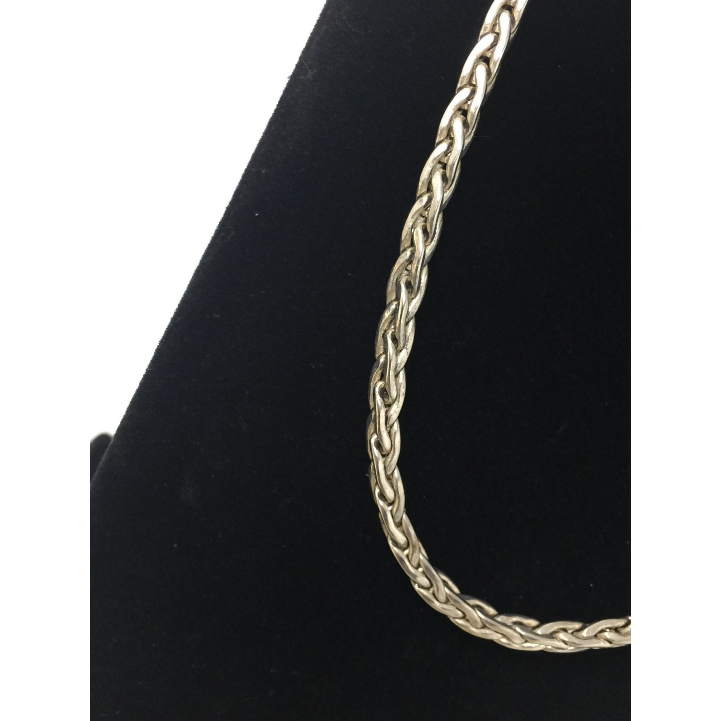 Unisex Silver Tone Long Chain Rope Necklace