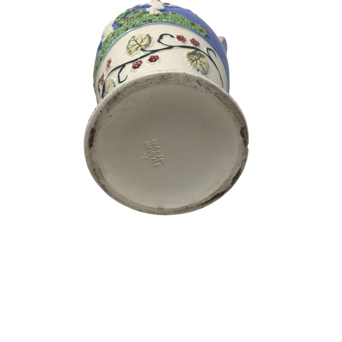 Vintage Hand-painted Japanese Majolica-style Double-handled Porcelain Urn Vase unbranded  A+ Stuff Vase or Holder