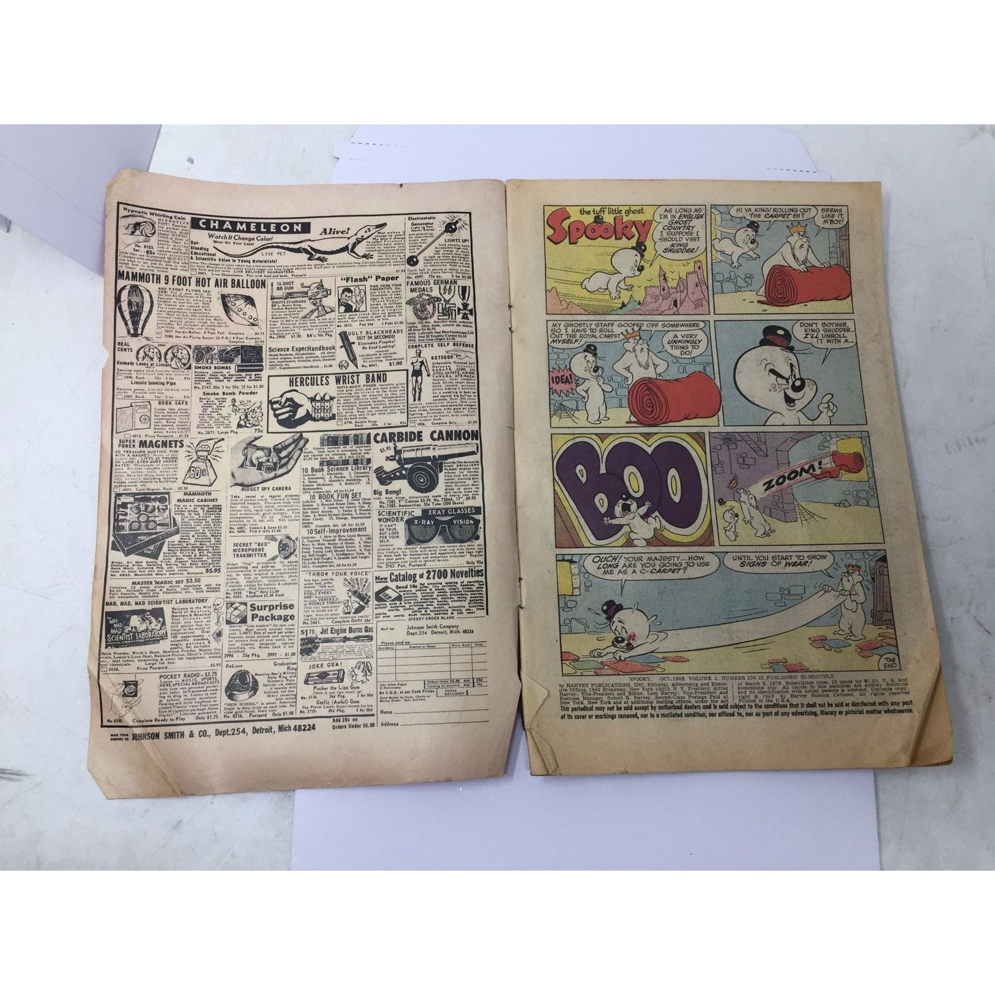 ''The Tuff Little Ghost Spooky'' No. 106 Vintage Comic Book