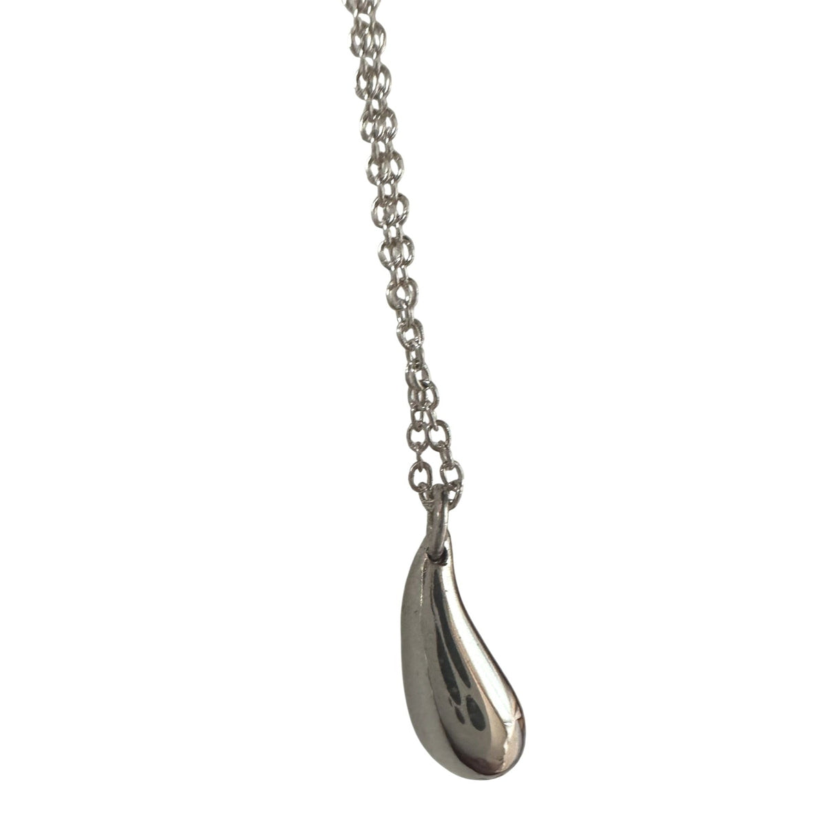 Tiffany & Co Elsa Peretti Small Teardrop Pendant Necklace Sterling Silver 16.5" Tiffany & Co.  A+ Stuff Necklace with Pendant