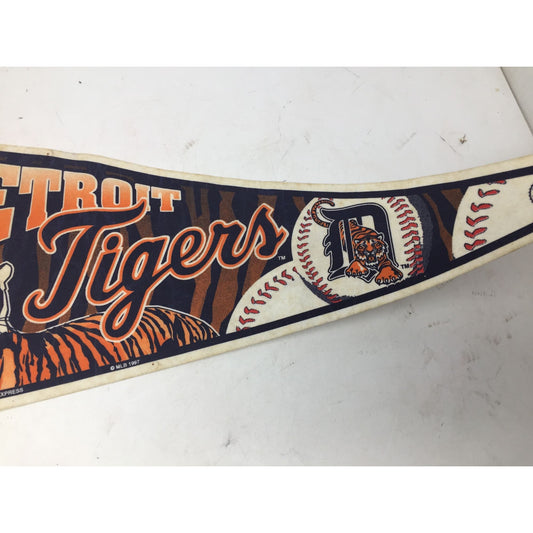 Vintage Detroit Tigers Baseball Sports Collectible Pennant