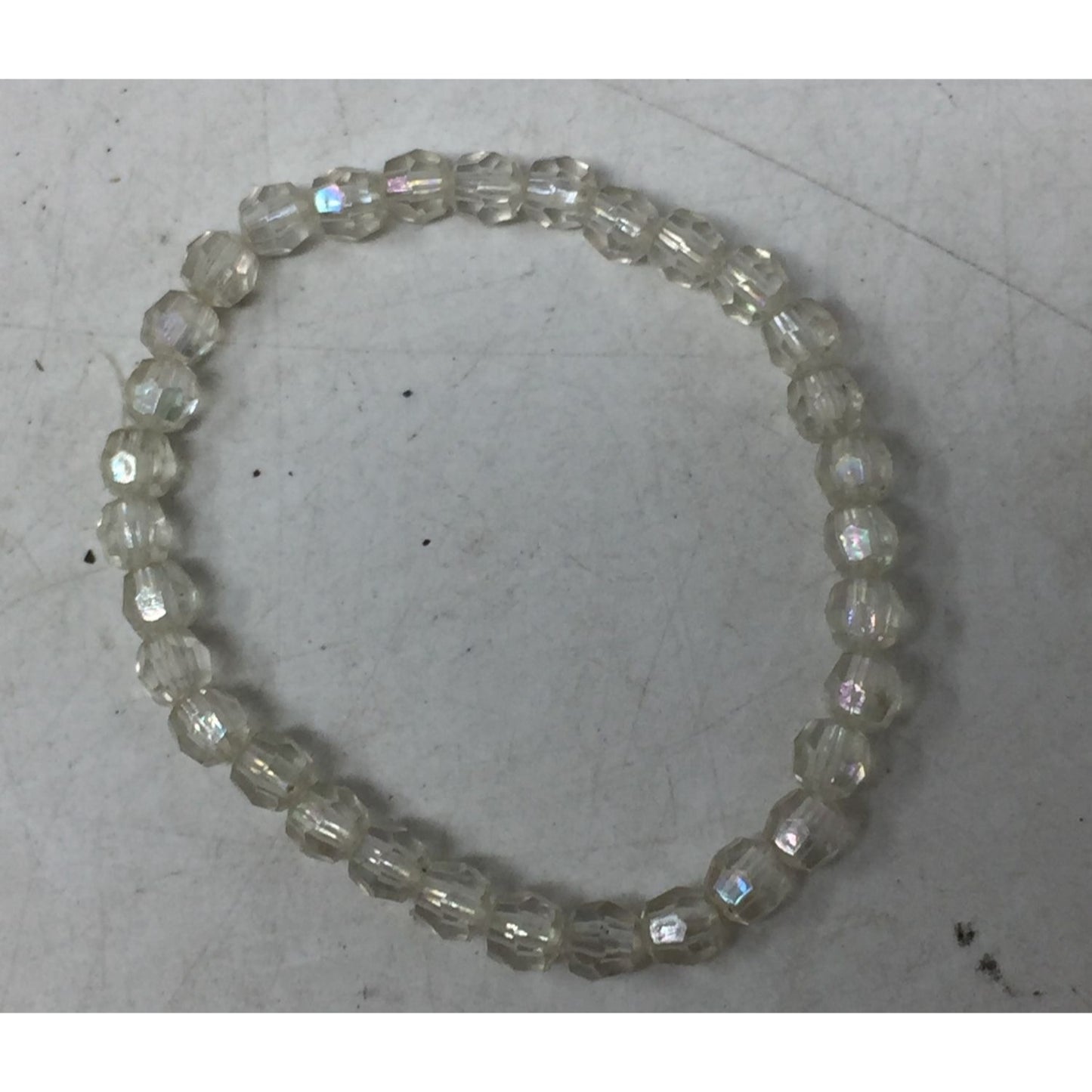 Women's/Girl's Clear Faceted Bead Bracelet